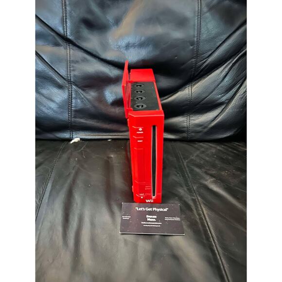 Red Nintendo Wii System Nintendo Wii Loose Video Game Console Bundle w/ Control